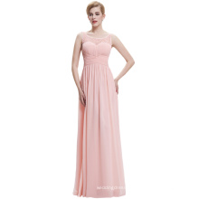 Starzz 2016 Cheap Simple Light Pink Sleeveless V back Bridesmaid Dress ST000061-3